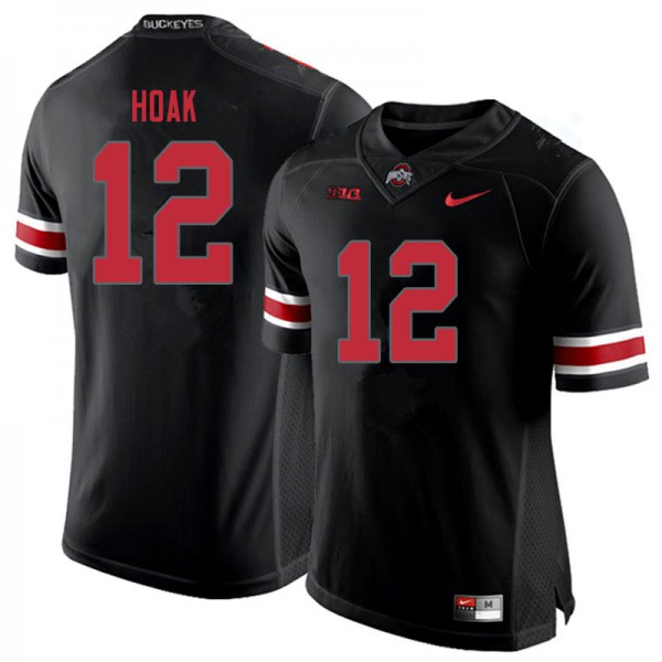 Ohio State Buckeyes #12 Gunnar Hoak Men Stitch Jersey Blackout